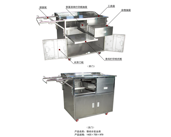 移动分发台席